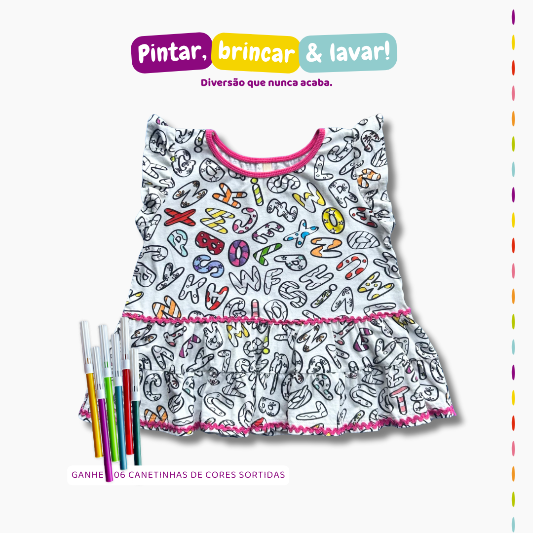 Blusa Alfabeto da PINTA