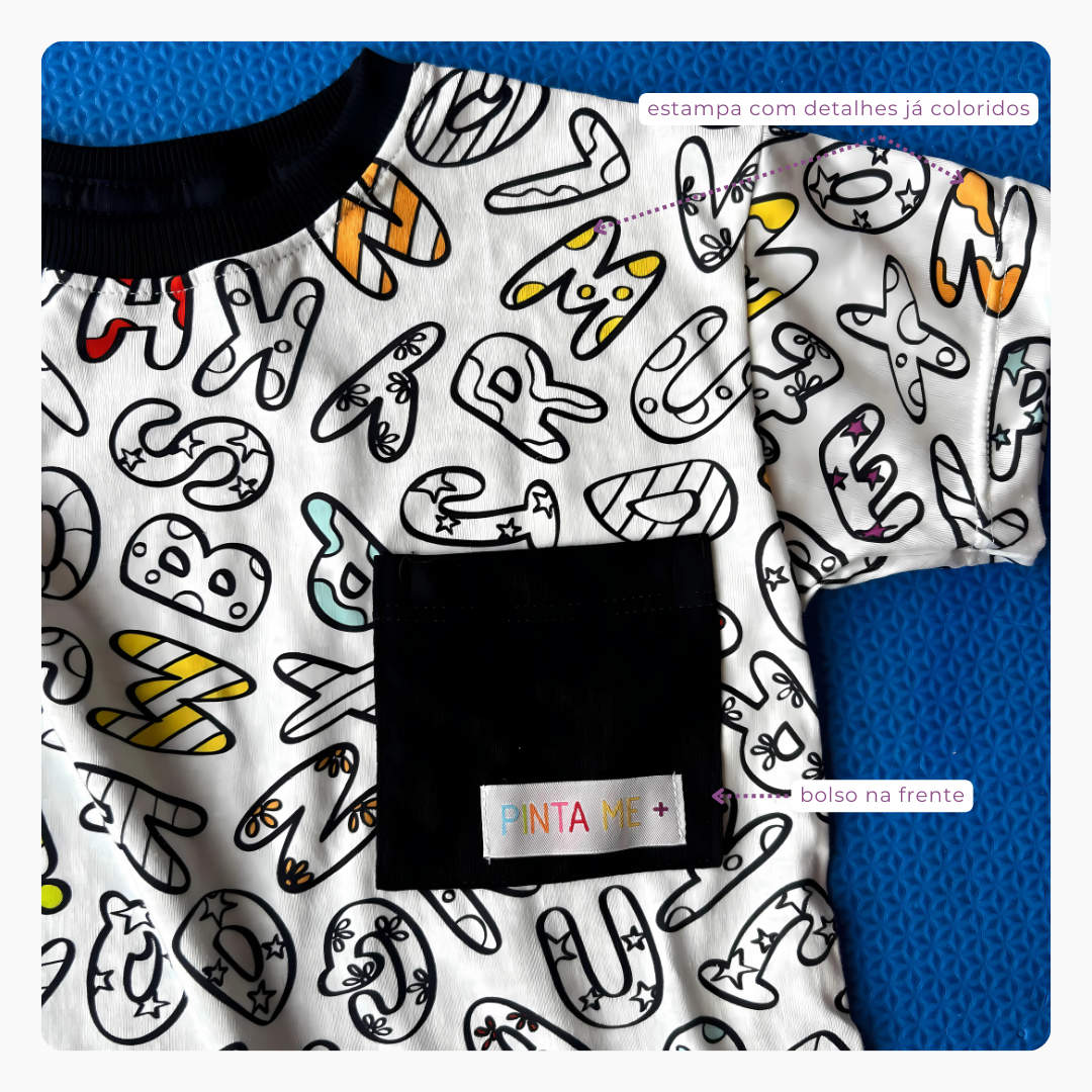 Camiseta Alfabeto da PINTA