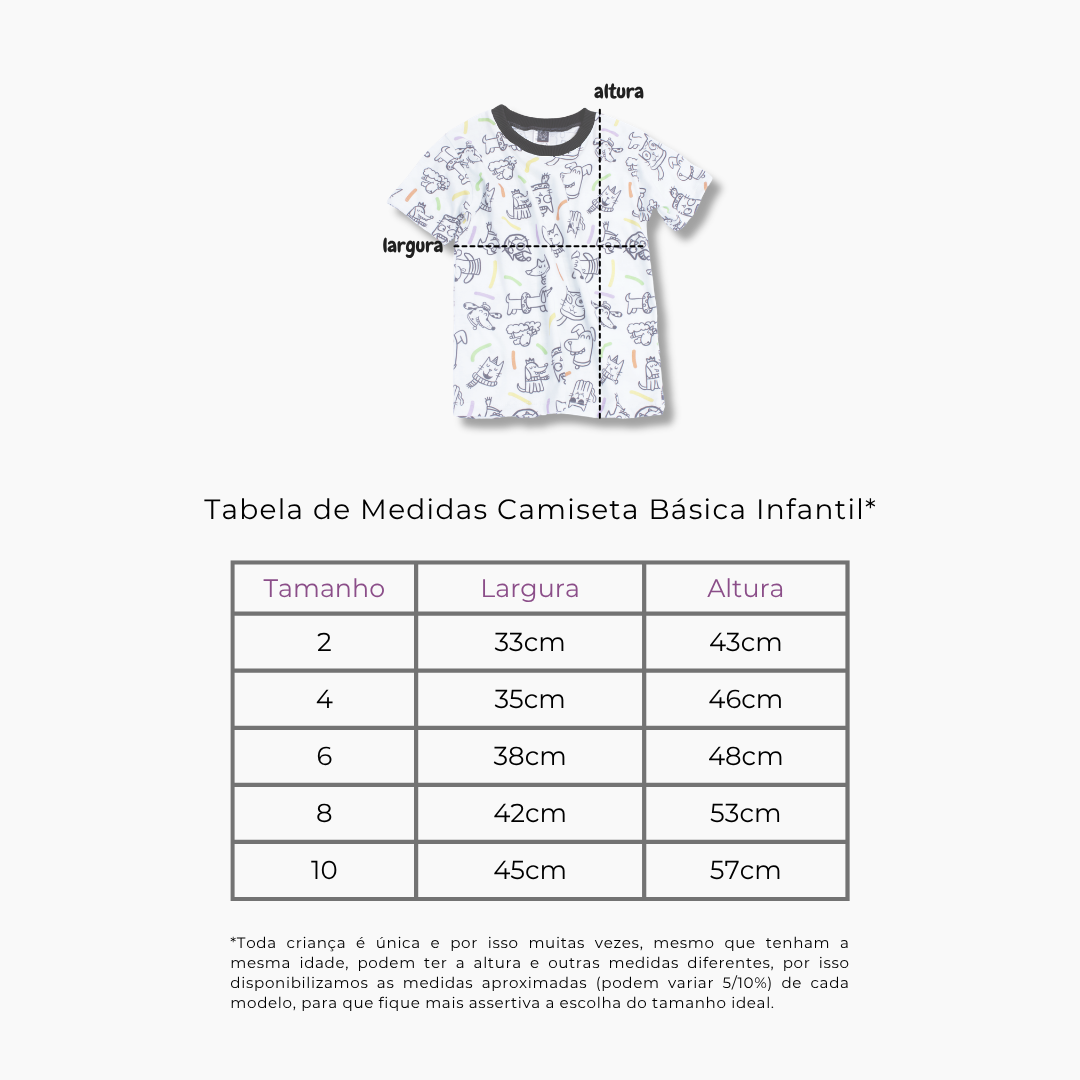 Kit Camisetas Pets Adulto + Infantil