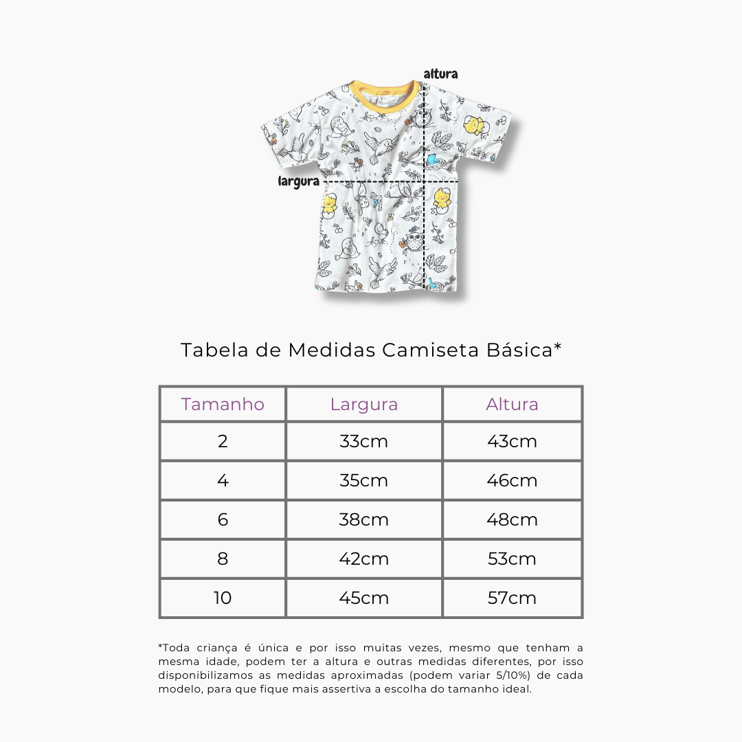 Camiseta Voa Passarinho