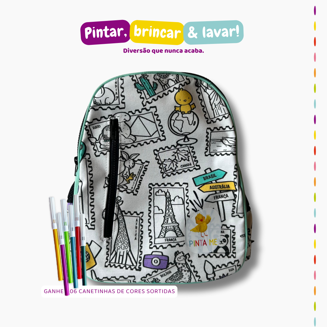 Mochila Viagem Colorida