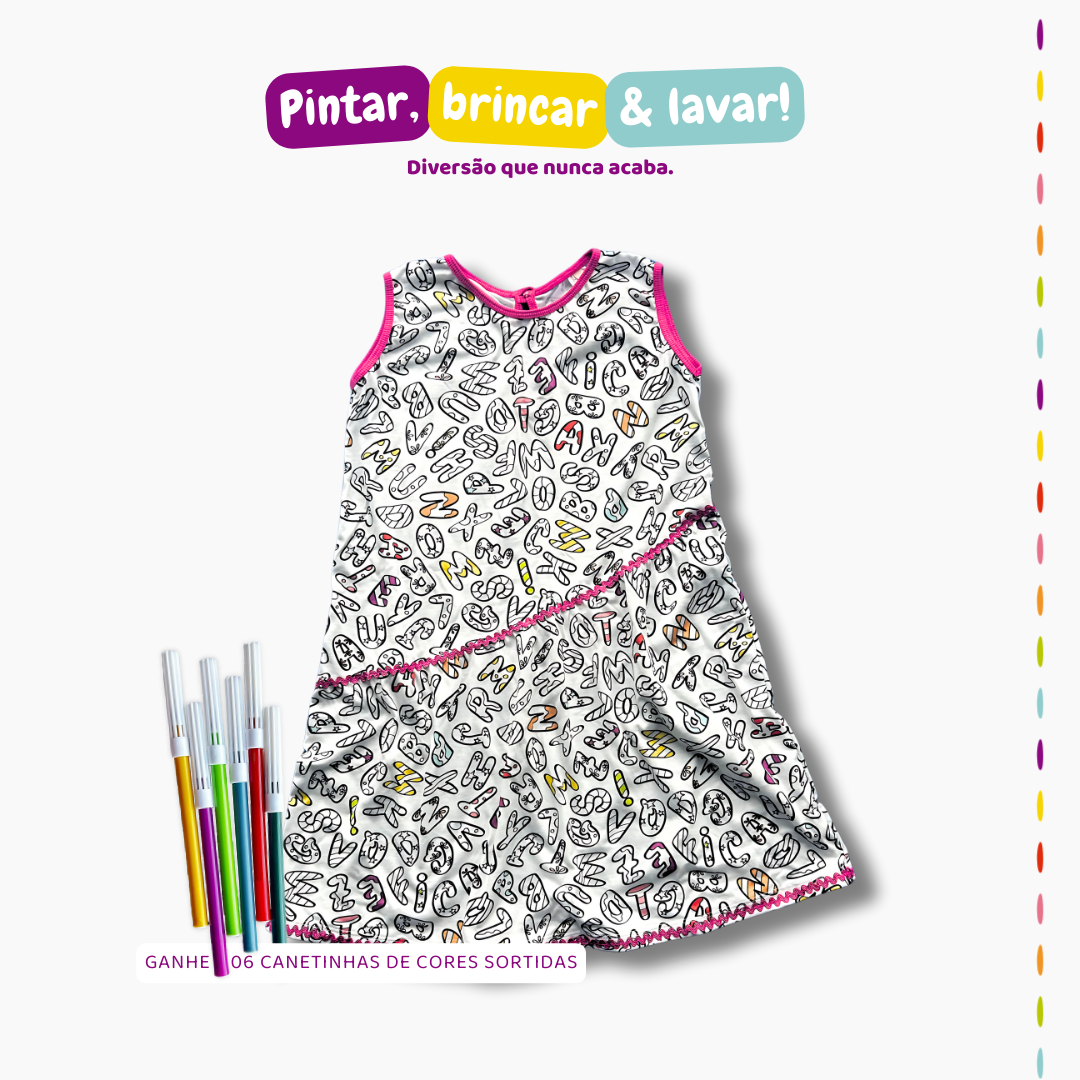 Vestido Alfabeto da PINTA
