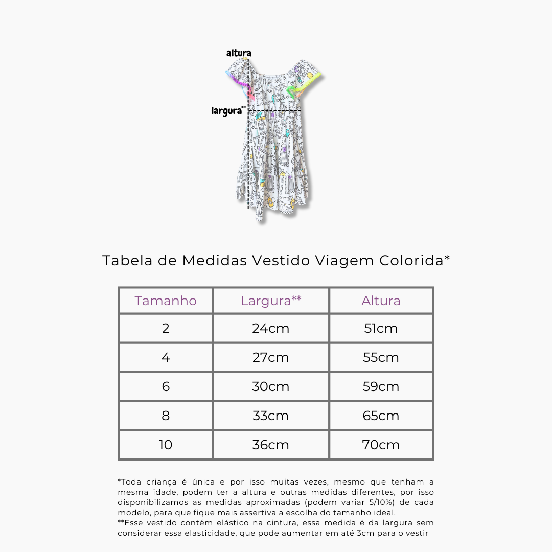 Vestido Viagem Colorida