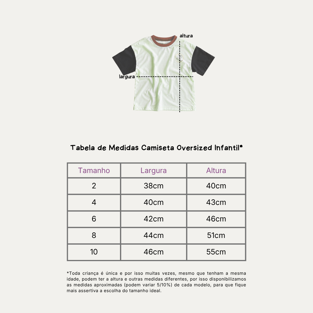 Camiseta Infantil para Pintar Arvoredo + 6 canetinhas
