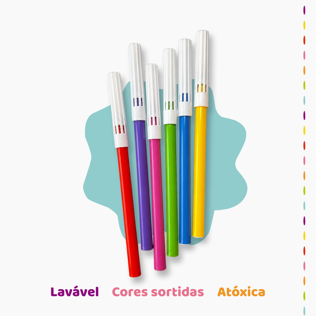 Kit de 06 canetinhas