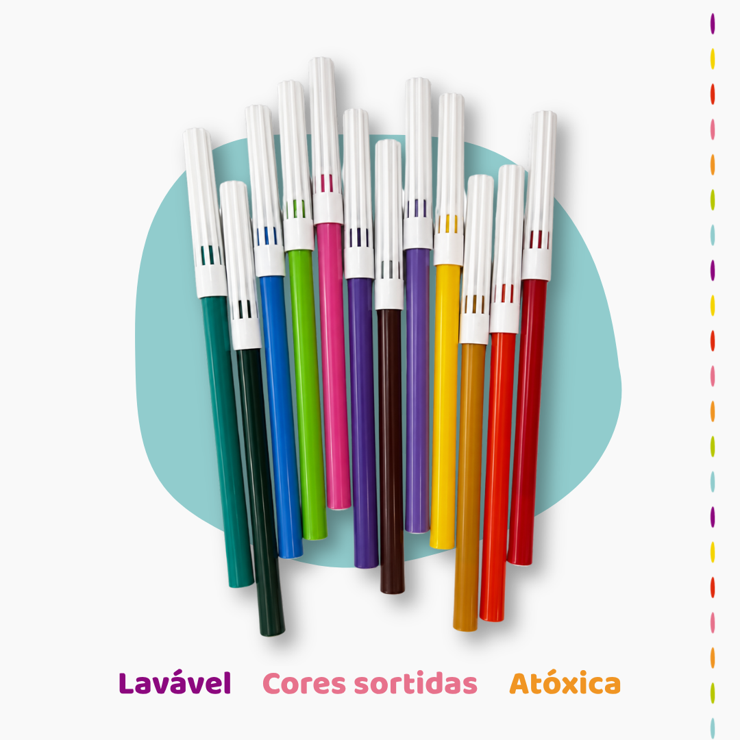 Kit de 12 Canetinhas