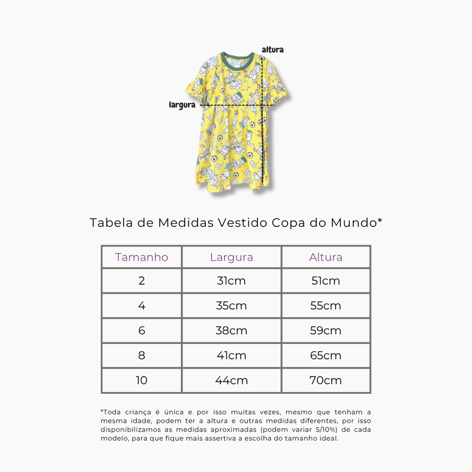 Vestido Copa do Mundo