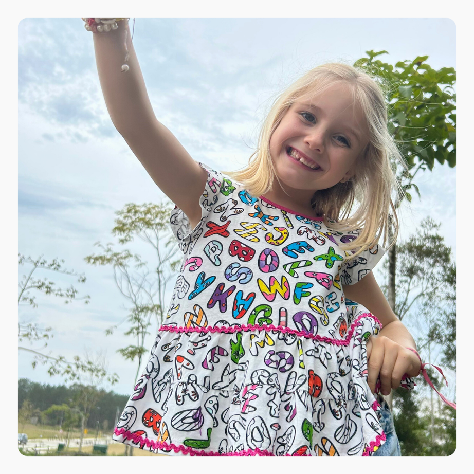 Blusa Alfabeto da PINTA