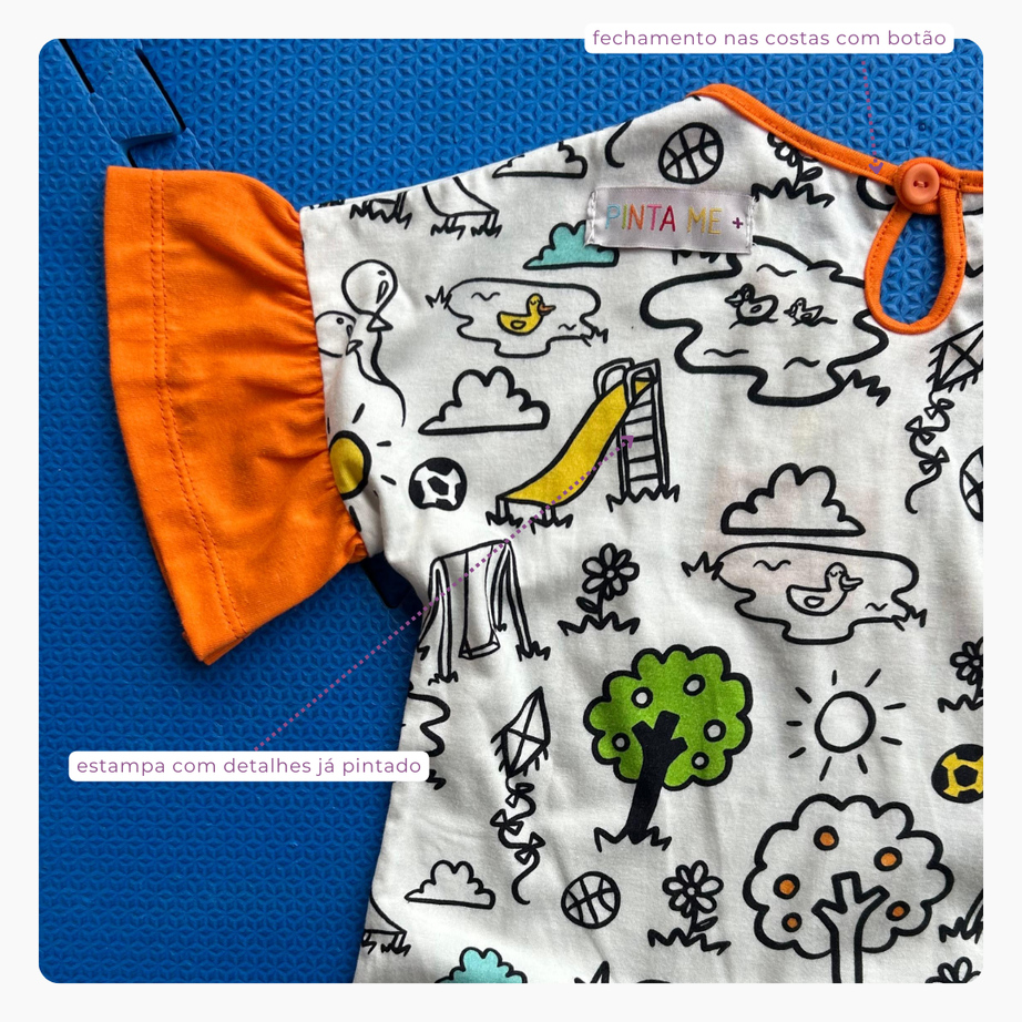 Blusa Frufru DIA DE BRINCAR