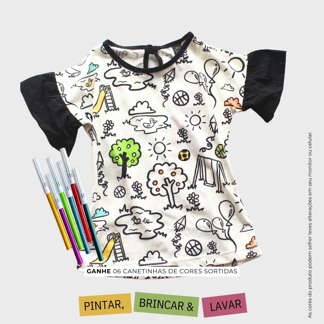 Blusa Frufru DIA DE BRINCAR