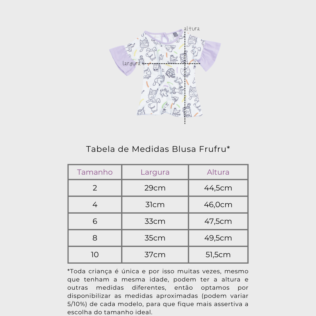 Blusa Frufru PETS