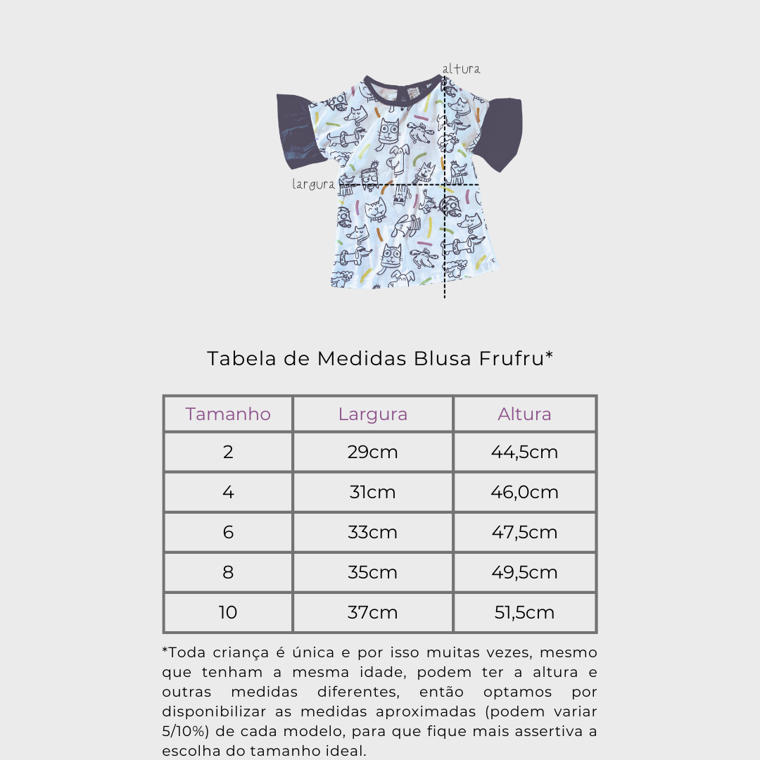 Blusa Frufru PETS