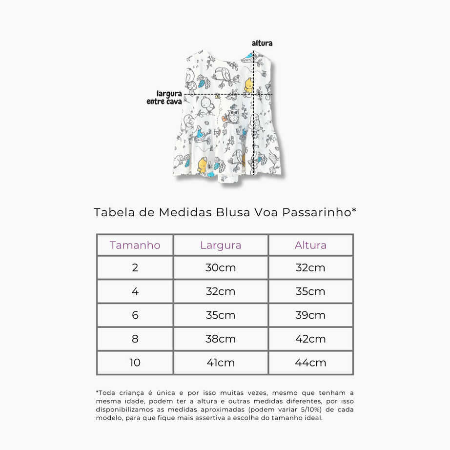 Blusa Voa Passarinho