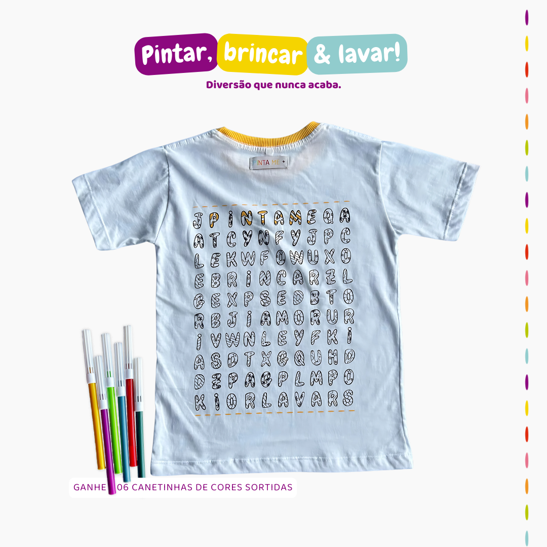 Camiseta Caça-Palavras