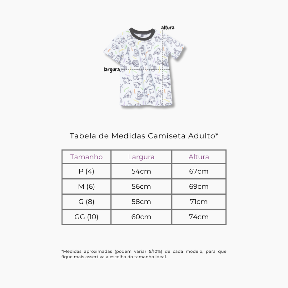 Camiseta Adulto Pets