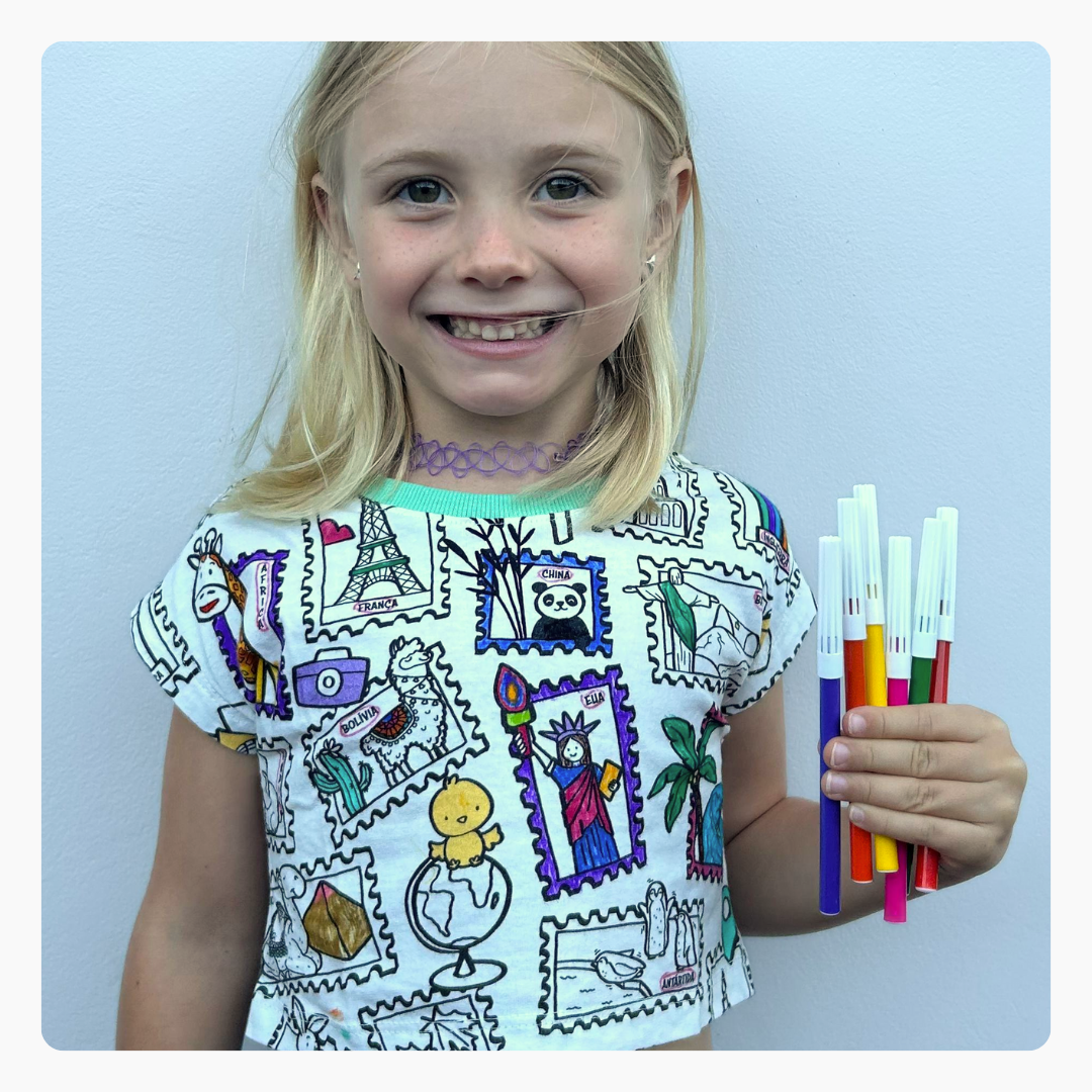 Cropped Viagem Colorida