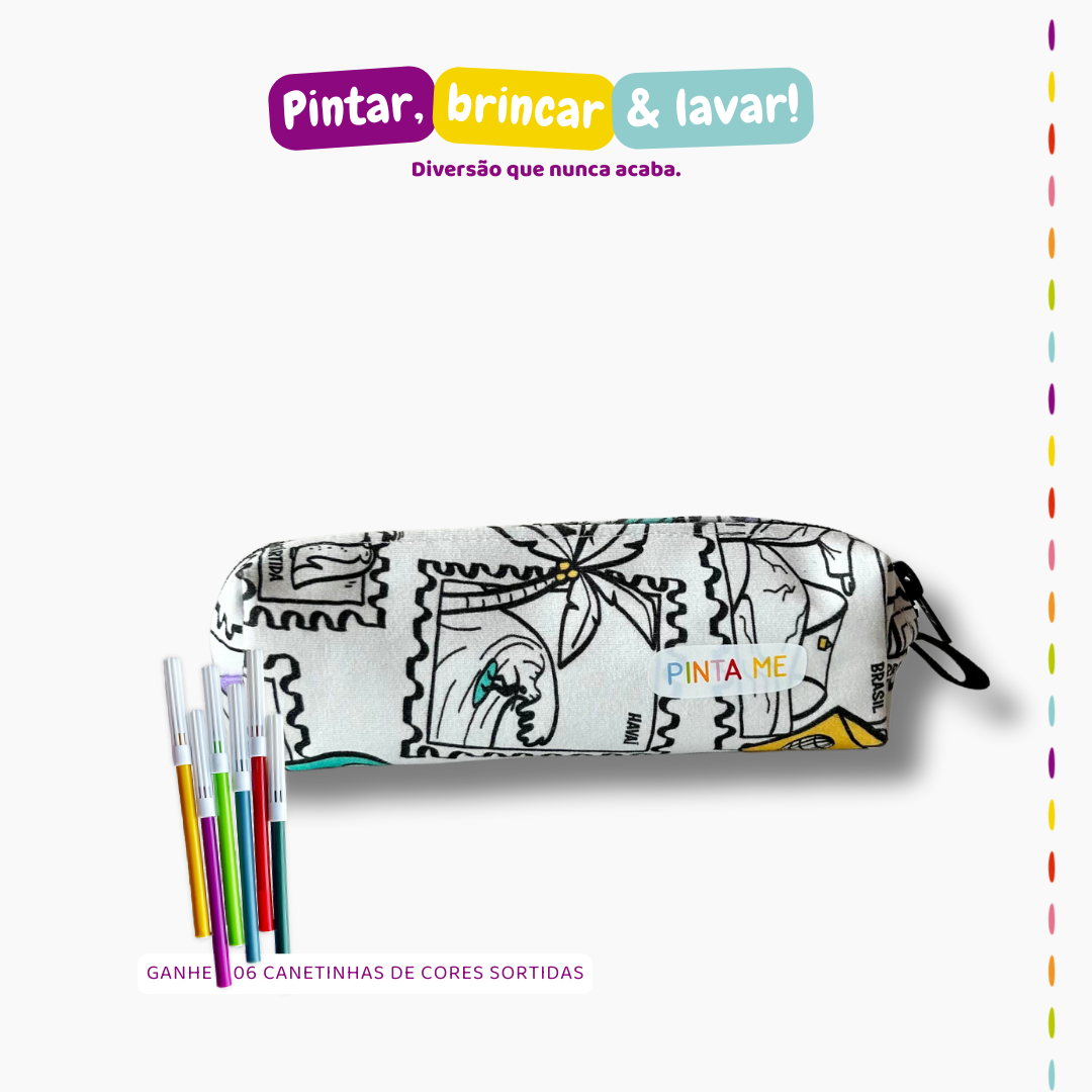 Estojo Mini Viagem Colorida