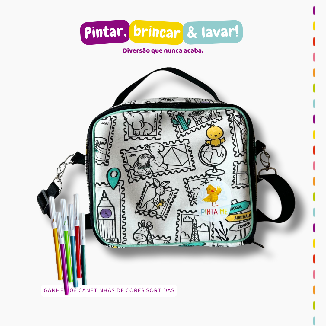 Lancheira Térmica Viagem Colorida