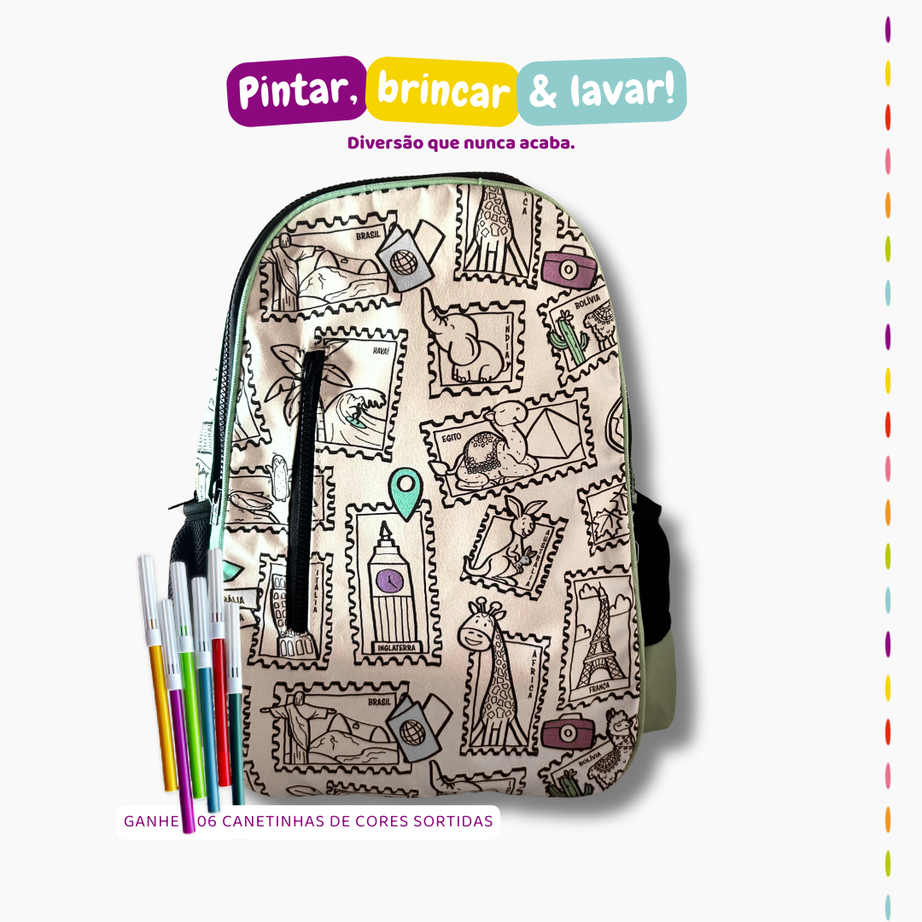 Mochila Viagem Colorida