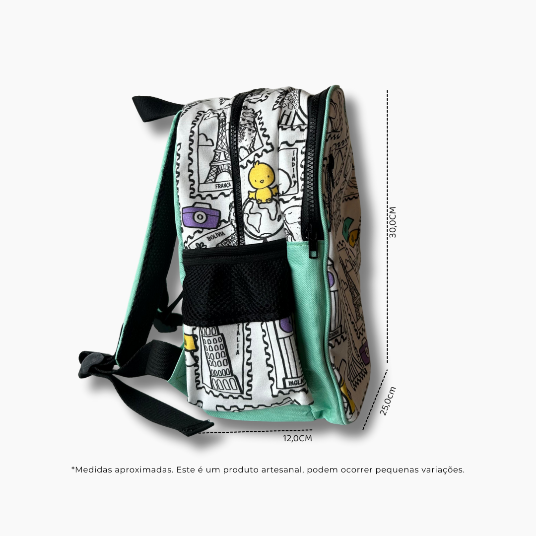 Mochila Viagem Colorida