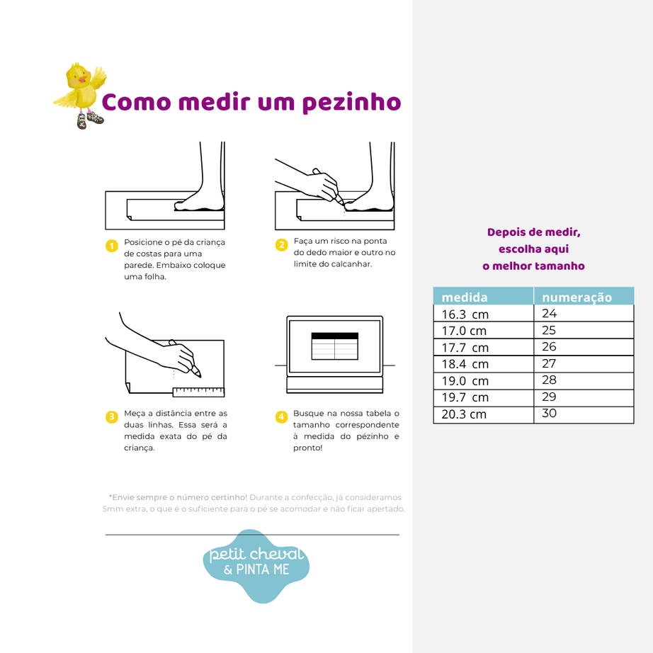 Tênis de Pintar, Alfabeto da PINTA + 06 canetinhas