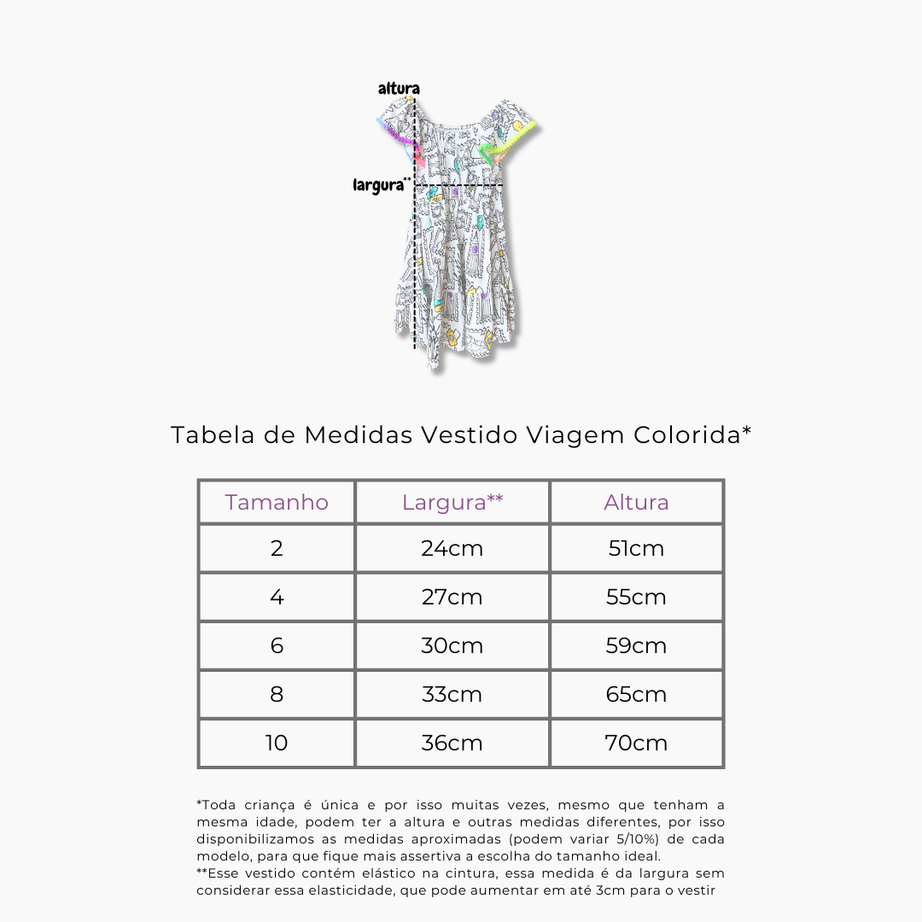 Vestido Viagem Colorida