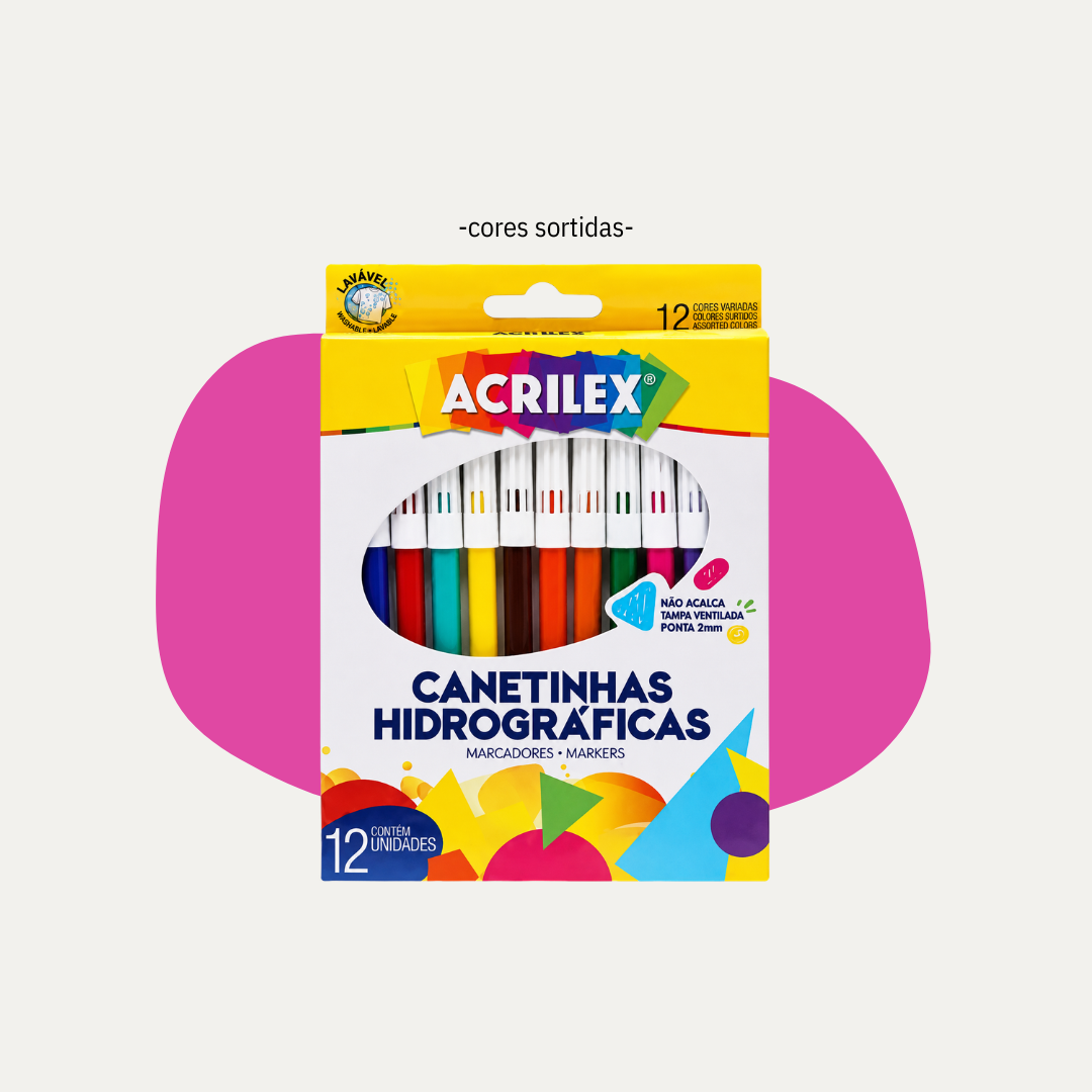 Kit de 12 Canetinhas