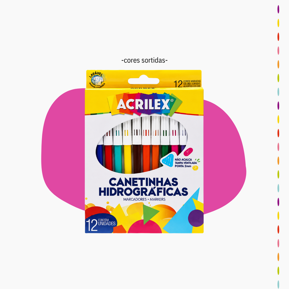 Kit de 12 Canetinhas