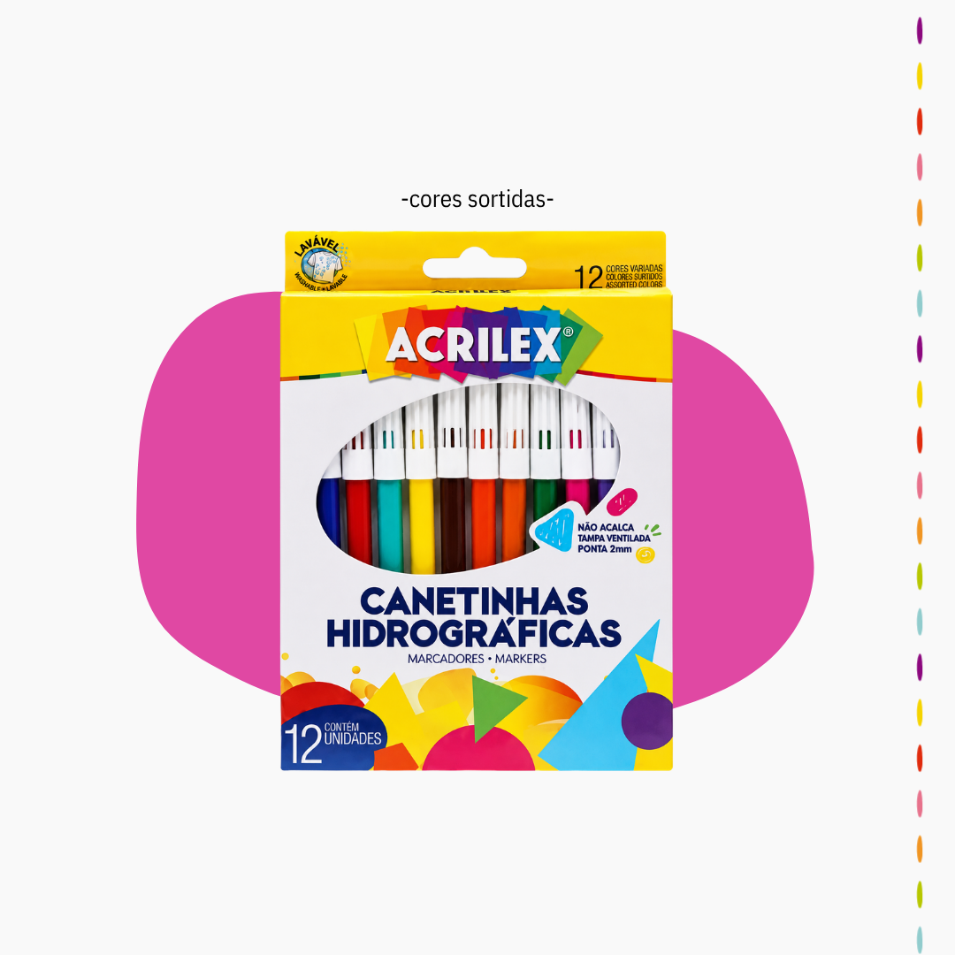 Kit de 12 Canetinhas